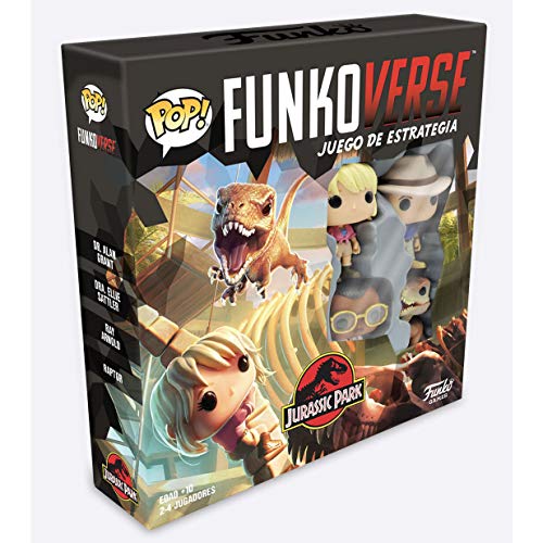 Funko- Pop Funkoverse 100-Base (Spanish) Jurassic Park Board Game, Multicolor (47122)