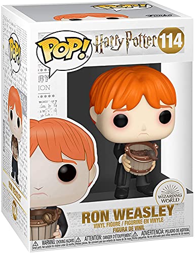 Funko - Pop! Harry Potter: Harry Potter - Ron Puking Slugs w/Bucket Figura Coleccionable, Multicolor (48066)