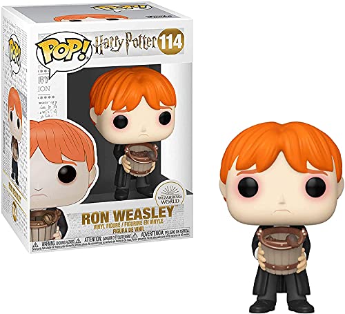 Funko - Pop! Harry Potter: Harry Potter - Ron Puking Slugs w/Bucket Figura Coleccionable, Multicolor (48066)