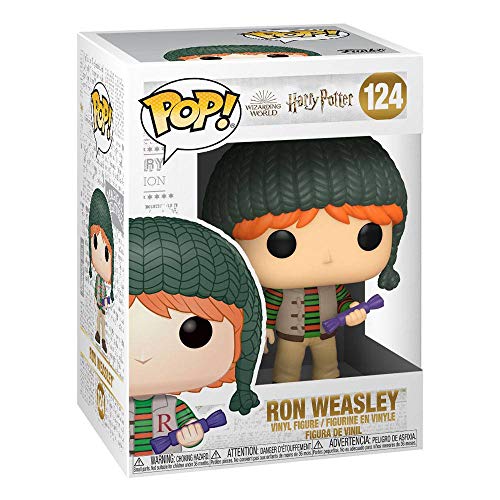 Funko- Pop Harry Potter: Holiday-Ron Weasley Figura Coleccionable, Multicolor (51154)