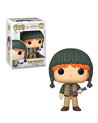 Funko- Pop Harry Potter: Holiday-Ron Weasley Figura Coleccionable, Multicolor (51154)