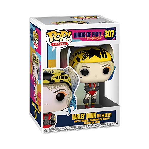 Funko- Pop Heroes: Birds of Prey-Harley Quinn (Roller Derby) Collectible Figure, Multicolor (44376)