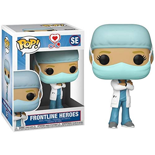 Funko- Pop Heroes Front Line Worker-Female #1 Figura coleccionable, Multicolor (54047)