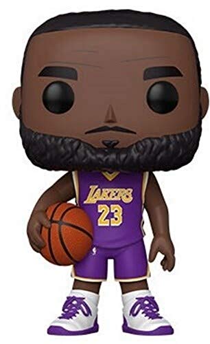 Funko- Pop Lakers-10 NBA 10" Lebron James(Purple Jersey) Figura coleccionable, Multicolor (52359)