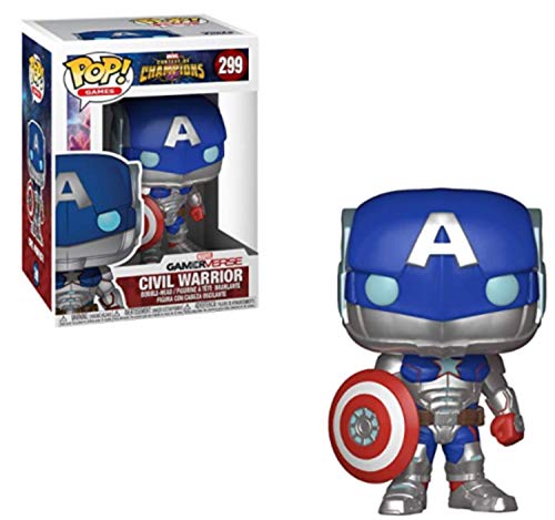 Funko - Pop! Marvel: Avengers Game - Capt America Figurina, Multicolor (47757)