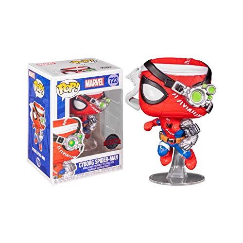 Funko Pop! Marvel Exclusive Spider-Man – Cyborg Spider-Man #723 w/ Free Acrylic Case