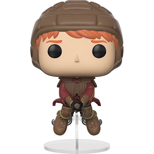 Funko Pop Movies: Harry Potter – Figura de vinilo de Ron Weasley on Broom (con funda protectora de caja)