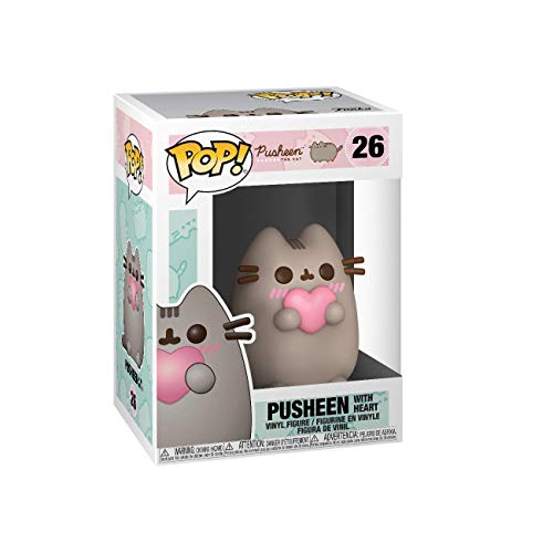 Funko - Pop! Pusheen: Pusheen w/Heart Figura Coleccionable, Multicolor (44529)