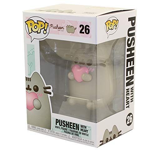 Funko - Pop! Pusheen: Pusheen w/Heart Figura Coleccionable, Multicolor (44529)