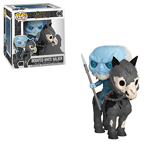 Funko - Pop! Rides: Game of Thrones S10 - White Walker on Horse Figura Coleccionable, Multicolor (37669)