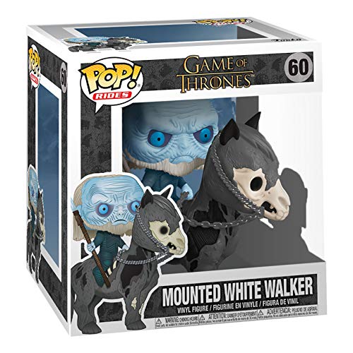 Funko - Pop! Rides: Game of Thrones S10 - White Walker on Horse Figura Coleccionable, Multicolor (37669)