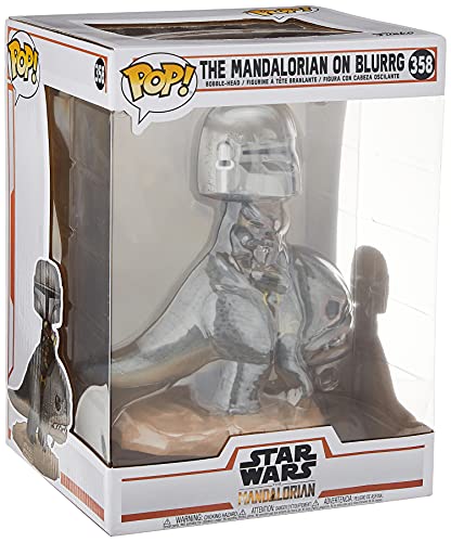 Funko Pop Rides: Star Wars The Mandalorian on Blurg Collectible Toy, Multicolor (45547)