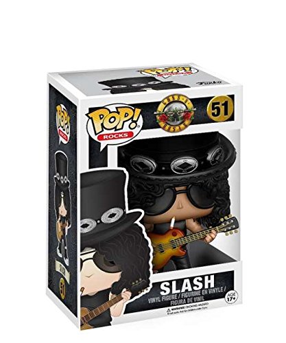 Funko Pop! Rocks – Figura de vinilo de Guns 'n' Roses – Slash #51, 10 cm