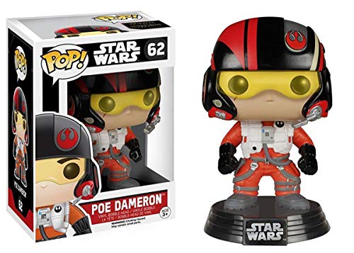 Funko Pop Star Wars - Figura de Vinilo PoE Dameron, Multicolor, 9 cm