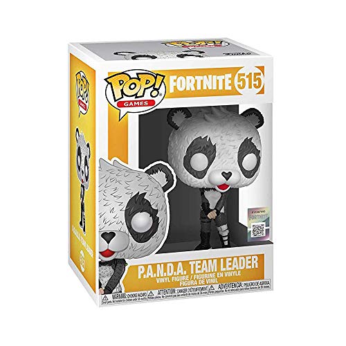 Funko POP Vinilo Games Figura de Fortnite, P.A.N.D.A Team Leader, Multicolor, Talla Única