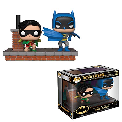 Funko- Pop Vinyl: Comic Moment 80th: Look Batman and Robin (1964) Figura de Vinilo, Multicolor (37256)