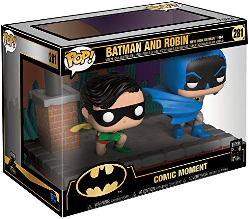 Funko- Pop Vinyl: Comic Moment 80th: Look Batman and Robin (1964) Figura de Vinilo, Multicolor (37256)