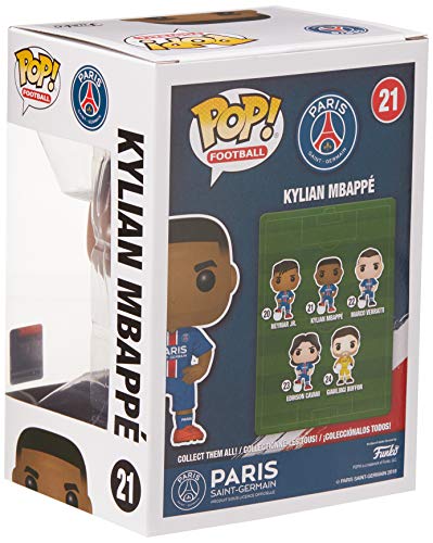 Funko- Pop. Vinyl: Football-Kylian Mbappé (PSG) Collectible Figure, Multicolor (39828)