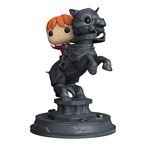 Funko- Pop Vinyl: Movie Moments: Harry Potter S5: Ron Riding Chess Piece Figura Coleccionable, Multicolor, única (35518)