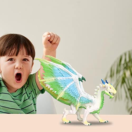 FUNMIX Ice Dragons Toy, Creative Flying Dragon Coleccionable Mini Figura de acción para niños Modelo de Dinosaurio Realista Juguetes de Regalo de cumpleaños para niños