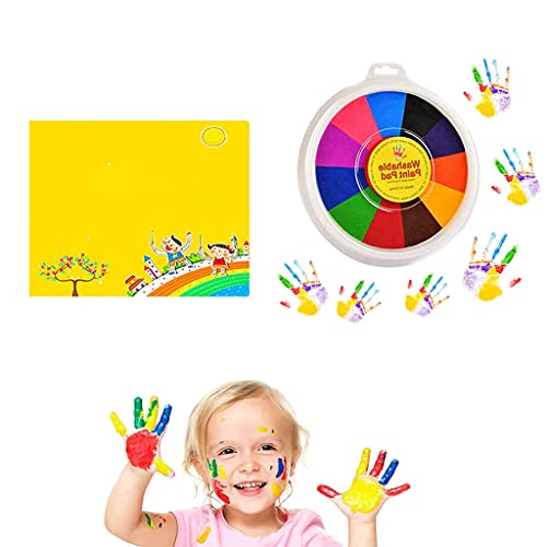 Funny Finger Painting Kit, Finger Painting Kit,Finger Painting Kit Finger Drawing,Finger Painting for Toddlers (12 colors-With Finger Painting Book)