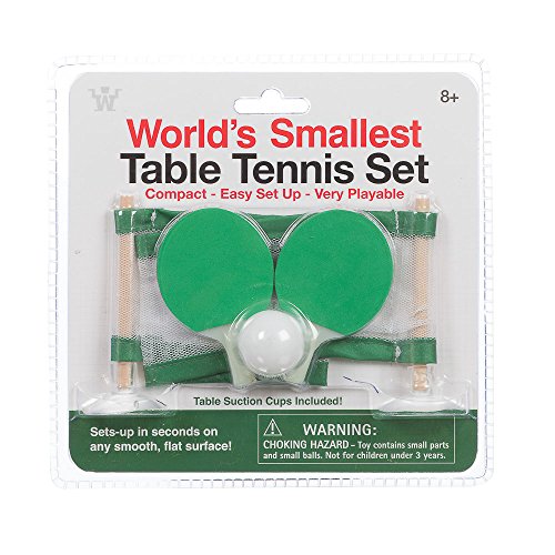 Funtime PL7810 - Tenis de Mesa más pequeño del Mundo, Color Verde