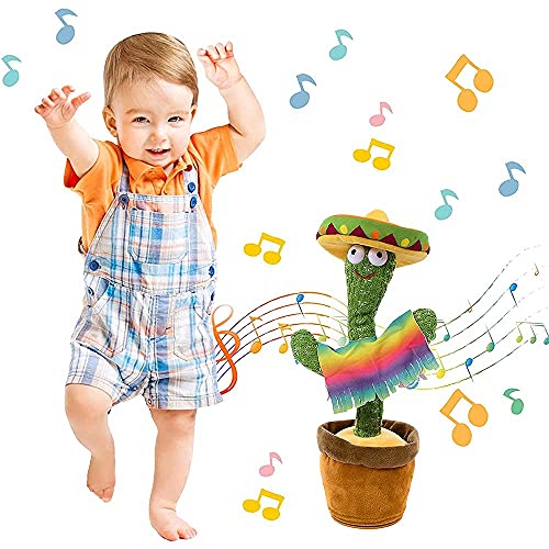 Furado Juguete De Peluche En Forma De Cactus Bailarin, Juguete De Cactus Bailando Con 120 Canciones En Inglés, Cantando Y Grabación Interesantes Juguetes Educativos De Educación Temprana