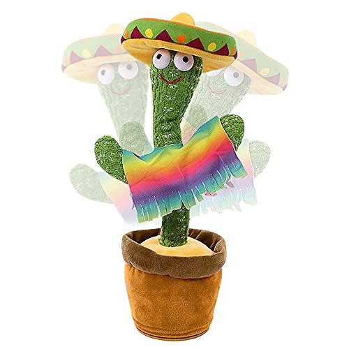 Furado Juguete De Peluche En Forma De Cactus Bailarin, Juguete De Cactus Bailando Con 120 Canciones En Inglés, Cantando Y Grabación Interesantes Juguetes Educativos De Educación Temprana