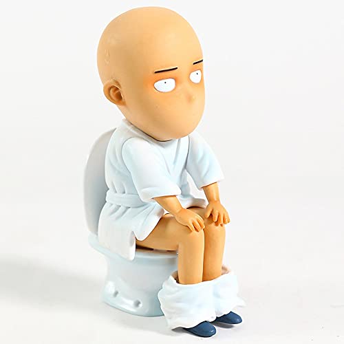 FUXIANG 15cm Anime One Punch Man Figura Saitama Sensei Dibujos Animados CLORURO DE POLIVINILO Modelo de acción Figura Muñeca Juguetes Regalo (en Caja)