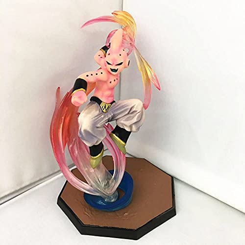 FUXIANG 18cm Anime Dragon Ball Figura Dibujos Animados Majin Buu CLORURO DE POLIVINILO Modelo de acción Estatua Estatuilla Muñeca Juguetes Regalo (en Caja)