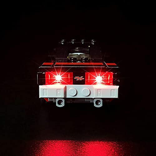 FYHCY Juego de Luces LED para Lego 75893 Speed Champions 2018 Dodge Challenger, Juego de Luces Compatible con Lego 75893 (Modelo no Incluido)