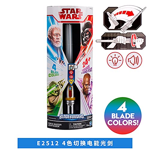 FYHCY Star Wars Sable Scream ElectróNica Tipo TelescóPico Doble Sable Multicolor Espada Ligera con Efectos de Sonido Sables de Luz CumpleañOs Regalo Navidad MonocromáTico 4 Colores Purple