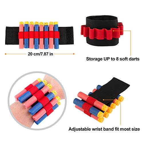 Gaflid Niños Chaleco Táctico, 2 Kit de Chaleco Táctico N-Strike Elite Series Juguetes Tácticos con 80 Espuma Dardos, 2 Quick Reload Clips, 4 Bullet Wrist Bands, 2 Scarf Mask, 2 Gafas