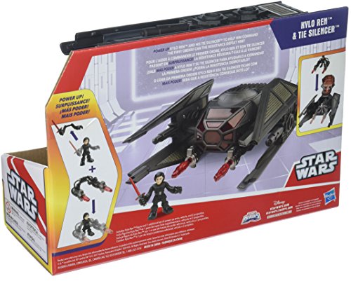 Galactic Heroes Star Wars The Last Jedi Kylo Ren and Tie Silencer Vehicle