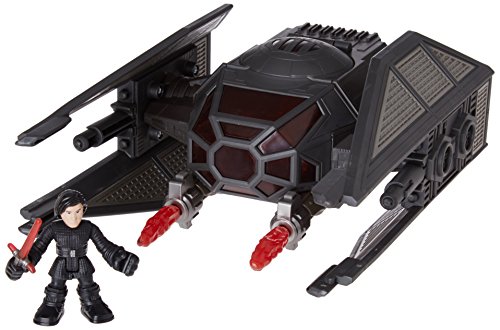 Galactic Heroes Star Wars The Last Jedi Kylo Ren and Tie Silencer Vehicle