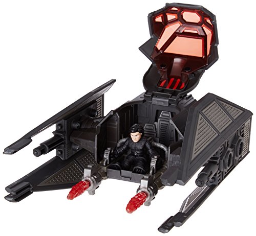 Galactic Heroes Star Wars The Last Jedi Kylo Ren and Tie Silencer Vehicle