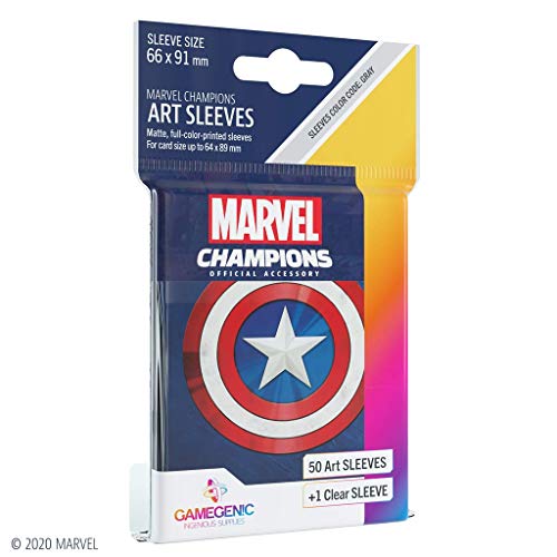 GAMEGEN!C Marvel Champions Sleeves Captain America (G10096)