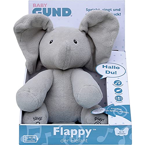 Games 6053047 Gund-Animated Flappy The Elephant GDE - Peluche (30,5 cm), multicolor , color/modelo surtido