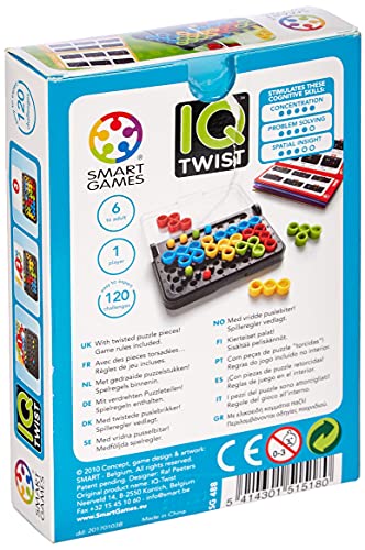 Games-SG488 Smart Games IQ Twist, Multicolor (TGO-032)