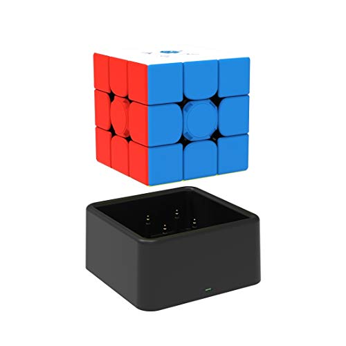 GAN 356 i v2 sin Stickers, 3x3 Smart Speed Cubo Seguimiento Inteligente Movimiento de Sincronización Paso con CubeStation App (Robot No Incluido)