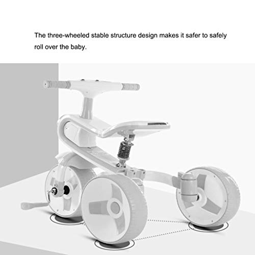 GCXLFJ Triciclo Evolutivo Toral Triciclo, Triciclo Multiusos 3 En 1 for Niños Coche De Equilibrio Deformable De Doble Uso, Triciclo Al Aire Libre for Bebés De 2 A 6 Años, 4 Colores, 60 X 70 X 42 Cm