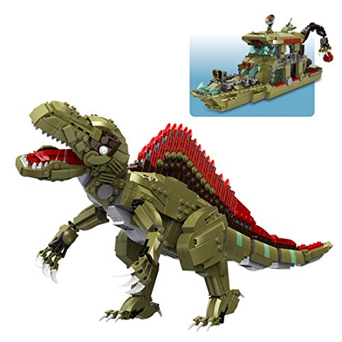 Gedar Dinosaurs Kit de Bloques de construcción, Juguete de Dinosaurio Jurassic World para niños, 1064 Piezas Dinosaurios Compatible con Lego, Maravilloso Regalo para niños