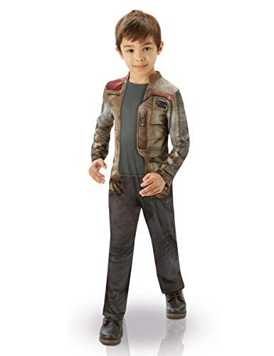 Generique - Disfraz clásico Finn niño Star Wars VII - 5 a 6 años (105 a 116 cm)