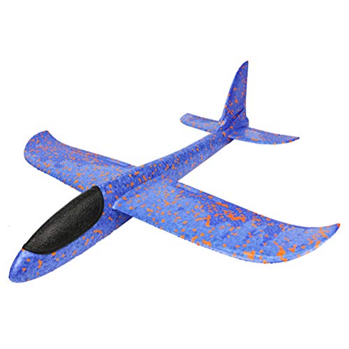 Genossen Avión Planeador, Juguete Infantil, 35 cm (Azul)