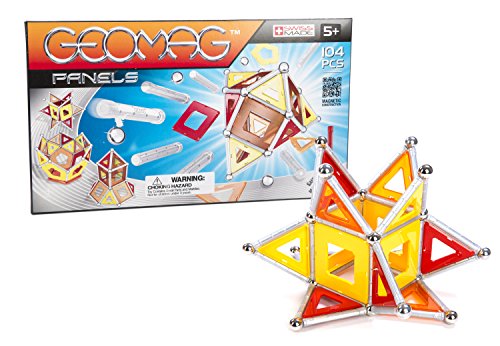 Geomag-453, Classic Panels, Juego de construcción magnético, 104 Piezas (453)