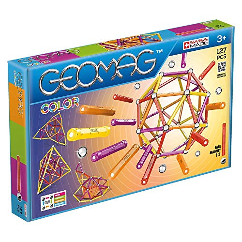 Geomag Classic Color Construcciones magnéticas y juegos educativos, 127 piezas (264), Multicolor