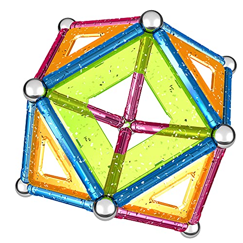 Geomag- Classic Glitter Construcciones magnéticas y Juegos educativos, Multicolor, 44 Piezas (532)