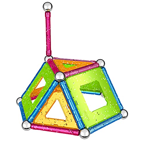 Geomag- Classic Glitter Construcciones magnéticas y Juegos educativos, Multicolor, 44 Piezas (532)