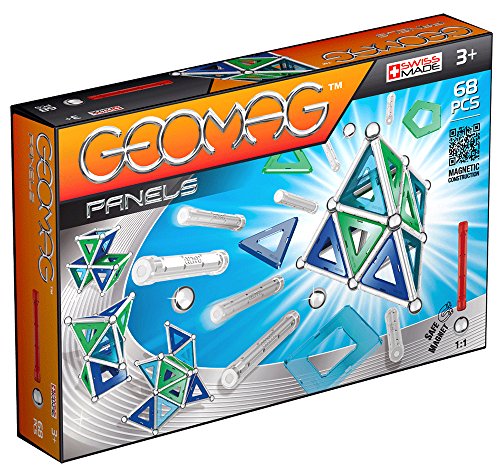 Geomag Classic Panels, Juego de construcción magnético, 68 piezas (452), Multicolor