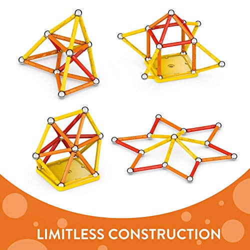 Geomag Color, Juego de Bloques de Construcción Magnéticos para Niños, Juguete Magnético, Colección Verde de Plástico 100% Reciclado, 42 piezas (271)